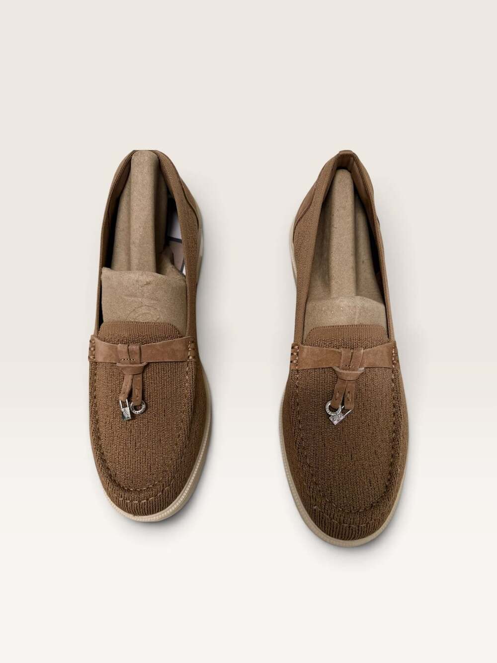 Skechers Cleo Knockout Knit Loafers Brown Women's